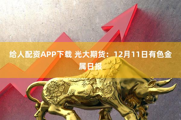 给人配资APP下载 光大期货：12月11日有色金属日报